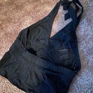 Black halter top
